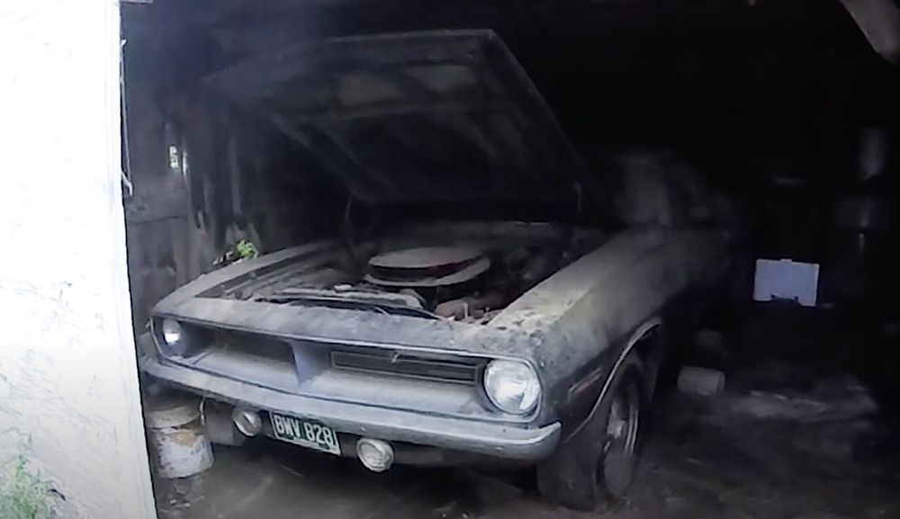 AAR Cuda Barn Find Pulled From The Dust After Years Of Neglect