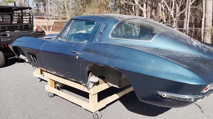 1963 Split Window Corvette Shell Discovered After 20 Years