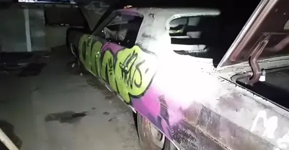 Creepy Car Graveyard Found Inside An Abandoned Factory