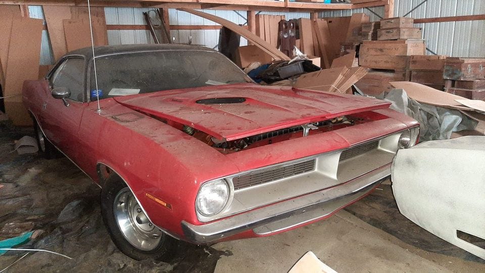 1970 Plymouth Cuda Emerges After 16 Years