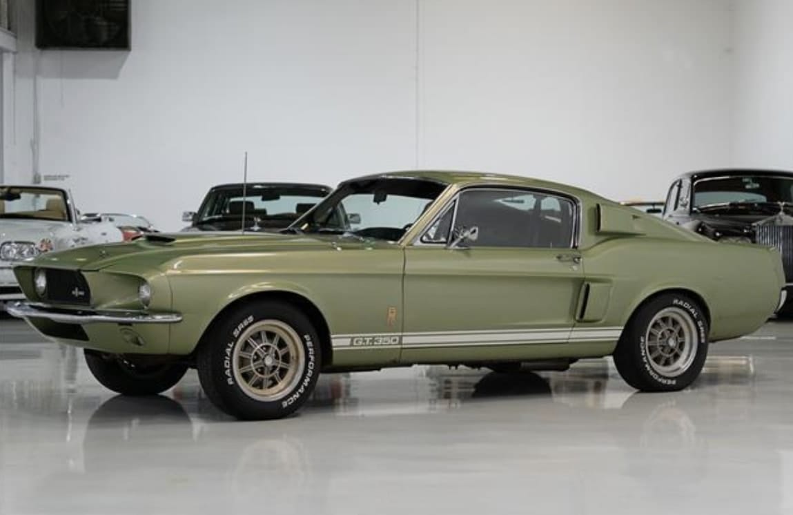 Lime Gold 1967 Shelby Mustang GT350 Flexes Original Paint, Numbers-Matching Everything