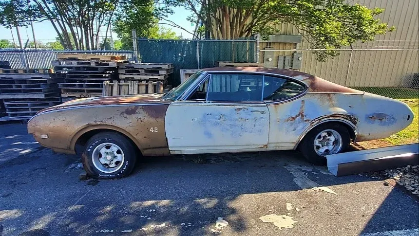 Barn Find 1968 Olds 442 With Potentially Rare Factory 455